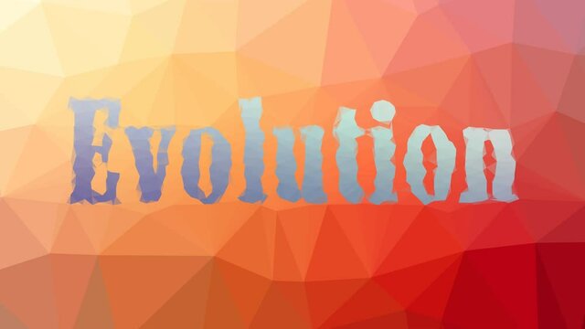 Evolution dissolving technological tessellation looping moving triangles