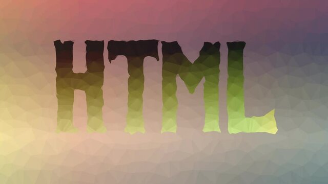 HTML appearing modern tessellated looping animated triangles