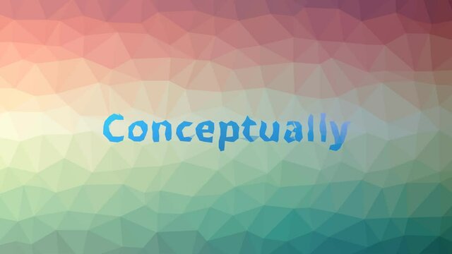 Conceptually Dissolving Technological Tessellated Looping Moving Triangles