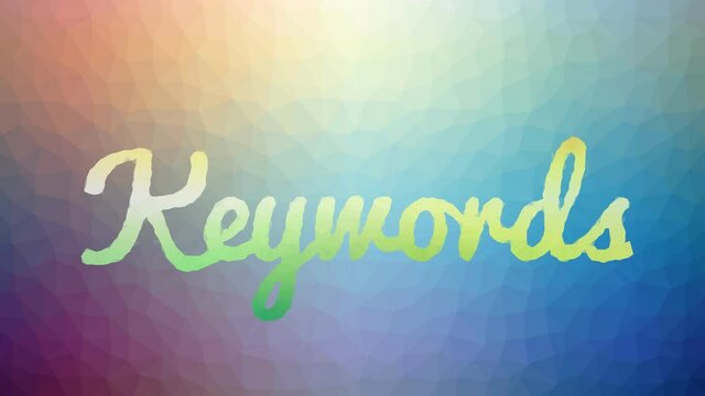 Keywords Dissolving Techno Tessellating Looping Moving Triangles