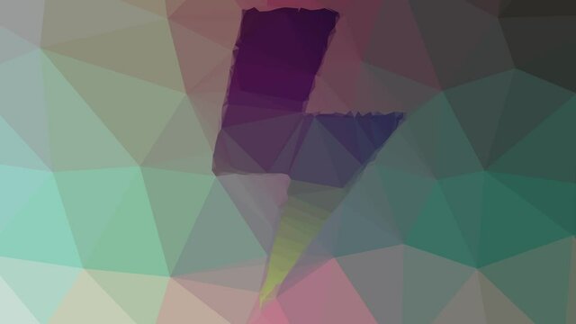 bolt lightning dissolving weird tessellating looping moving polygons