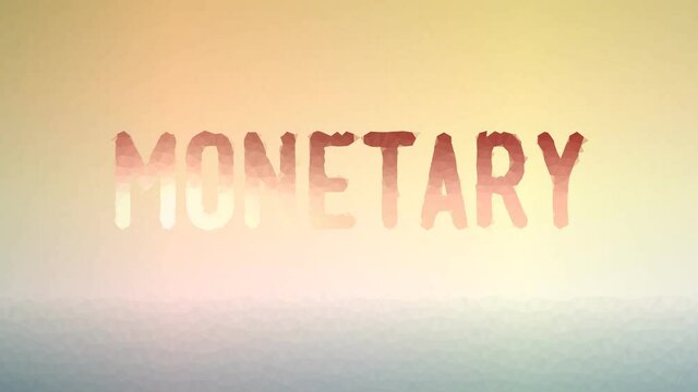 Monetary Appearing Strange Tessellated Looping Animated Triangles