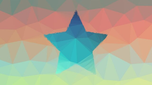 star like save favourite fade techno tessellation looping pulsing triangles