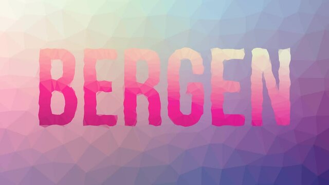 Bergen dissolving interesting tessellated looping moving polygons