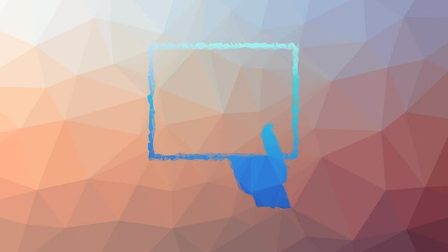 paper tablet slide fade weird tessellation looping animated triangles