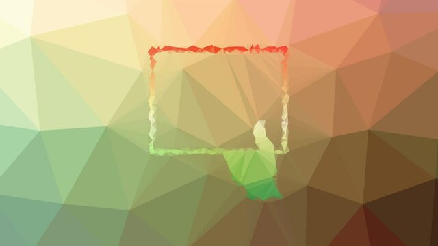 paper tablet slide dissolving strange tessellation looping animated triangles