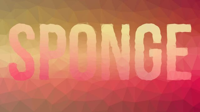 Sponge dissolving weird tessellation looping moving triangles