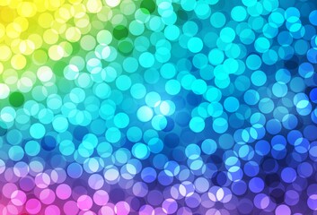 Light Multicolor vector pattern with spheres.