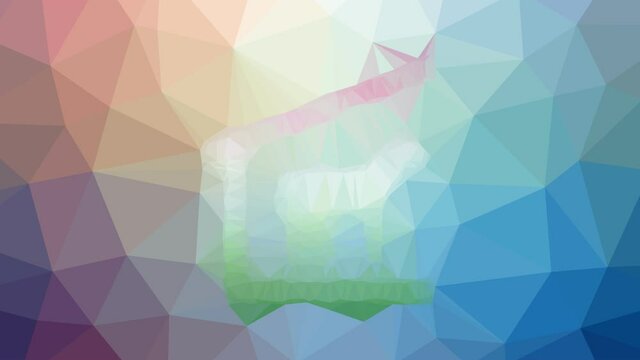 stable dissolving techno tessellation looping animated triangles