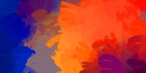Creative illustration with strokes of paint. Brush pattern painting. Artistic abstract background. Texture painted wallpaper.