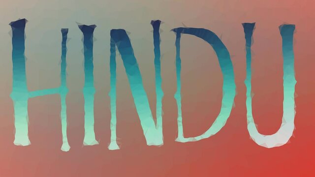 Hindu dissolving techno tessellated looping moving triangles
