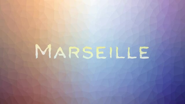 Marseille dissolving interesting tessellated looping pulsing polygons