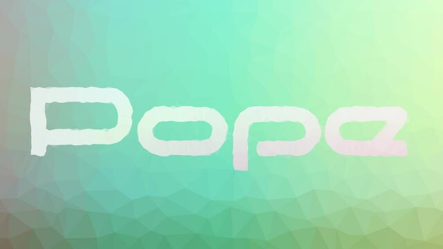 Pope fade weird tessellating looping animated polygons