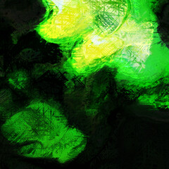 Modern art. Colorful contemporary artwork. Color strokes of paint. Brushstrokes on abstract background. Brush painting.