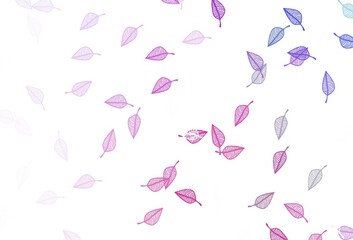 Light Pink, Blue vector sketch backdrop.