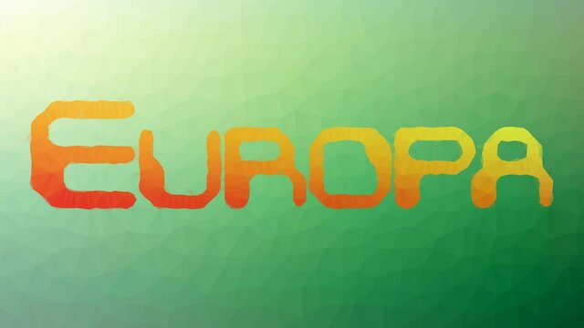 Europa fade weird tessellated looping moving polygons