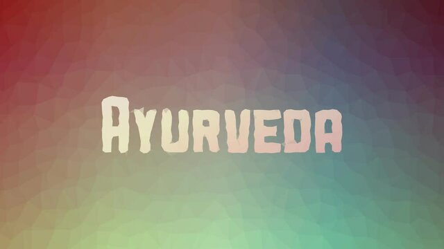 Ayurveda appearing modern tessellated looping moving triangles
