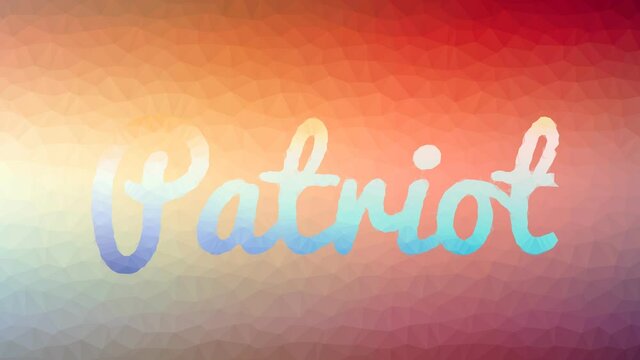 Patriot fade strange tessellating looping pulsing polygons