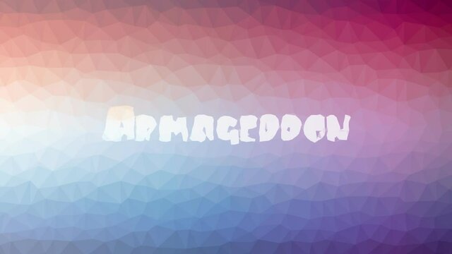 Armageddon dissolving interesting tessellated looping pulsing polygons