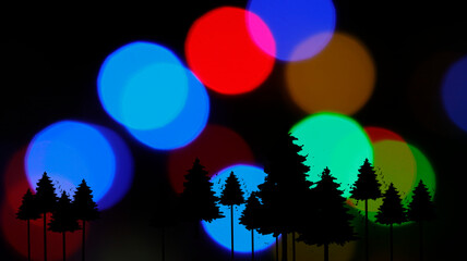 background with lights.abstract bokeh light. christmas festival