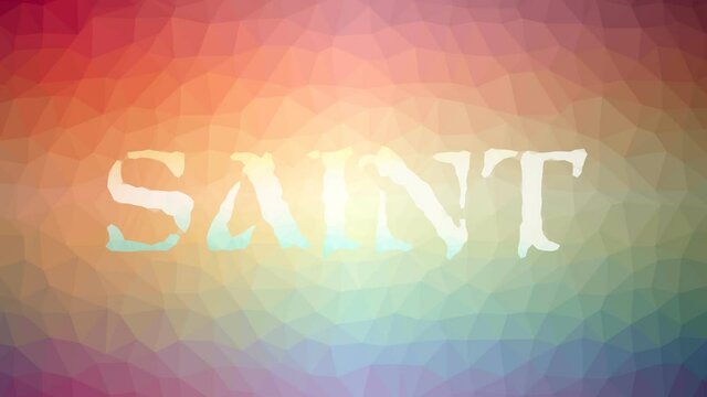 Saint dissolving interesting tessellated looping moving polygons