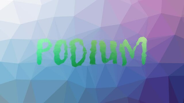 Podium fade modern tessellating looping moving triangles