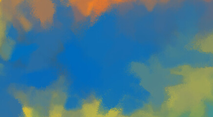 Brushed Painted Abstract Background. Brush stroked painting. Artistic vibrant and colorful wallpaper.