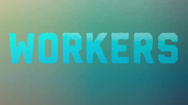 Workers Fade Technological Tessellated Looping Moving Polygons