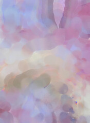 Soft watercolor wallpaper. Artistic painting with softly brushed colors. Pastel colors dabbed background. Painted abstract wall art.