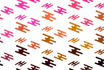 Light Pink, Yellow vector layout with flat lines.