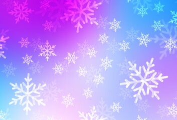 Light Pink, Blue vector texture in birthday style.