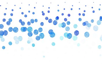 Light BLUE vector background with spots.