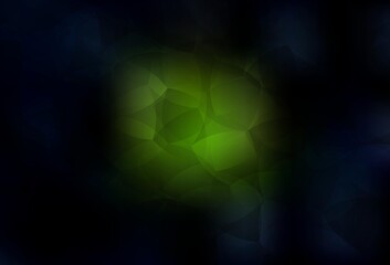 Dark Green vector shining triangular layout.