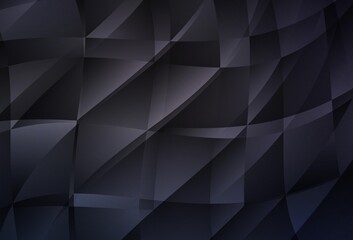 Dark Gray vector abstract mosaic pattern.