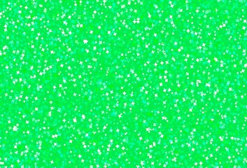 Light Green, Yellow vector background with small and big stars.