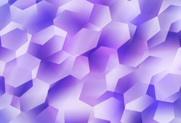 Light Purple vector background with hexagons.