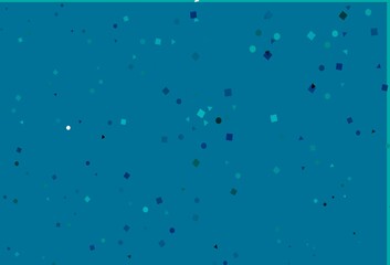 Light BLUE vector texture in poly style with circles, cubes.