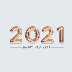 Happy New Year Balloons 2021