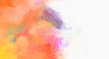 Watercolor painted background. Abstract Illustration wallpaper. Brush stroked painting. 2D Illustration.