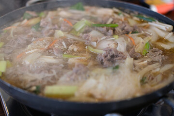 韓国料理のプルコギ