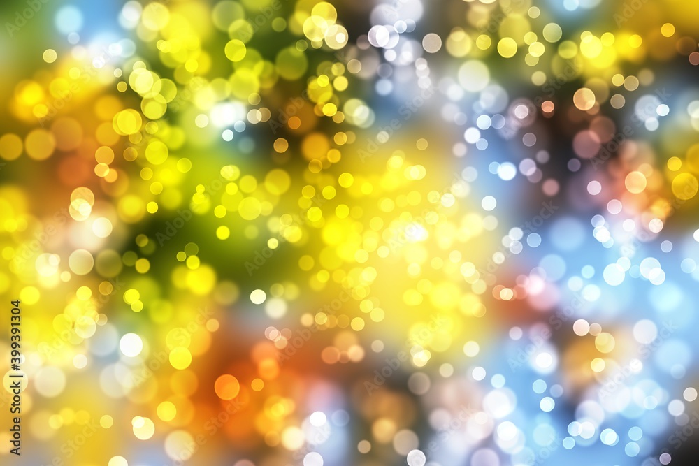 Wall mural abstract christmas background with bokeh