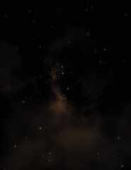 Obraz premium Star field in galaxy space with colorful nebula. Sci fi background of deep space. Ethereal wallpaper.