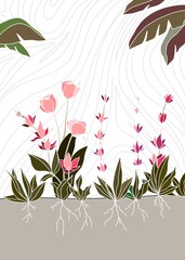 background with Flowers floral wallpaper 