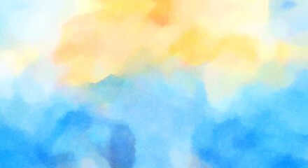 Watercolor painted background. Abstract Illustration wallpaper. Brush stroked painting. 2D Illustration.