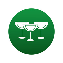 wine cups drink block style icon