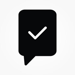 approve sign icon vector illustration 