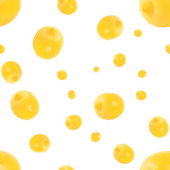 Fresh yellow   lemon pattern  seamless
