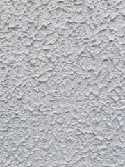 Muro branco chapiscado