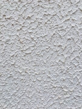 Muro branco chapiscado