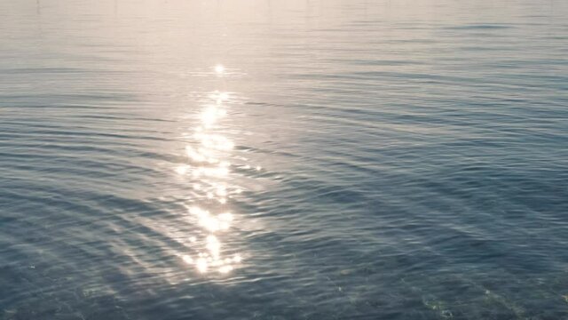 Sea water reflection texture in mallorca, balearic islands